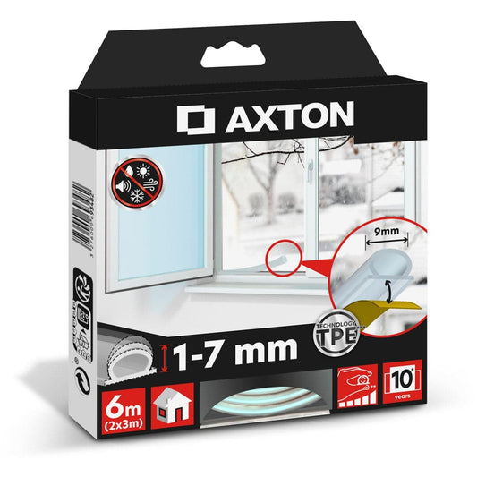 Bricocenter SUPERIOR TRANSPARENT DOOR AND WINDOW GASKET 6MT AXTON