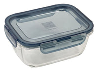 EVOLUTION Tray with gray lid, transparent H 8.5 x W 14 x L 18 cm - best price from Maltashopper.com CS576464