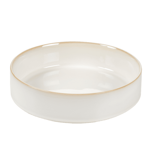 MINERAL MARBLE White bowl H 6,5 cm - Ø 26,5 cm - best price from Maltashopper.com CS666694