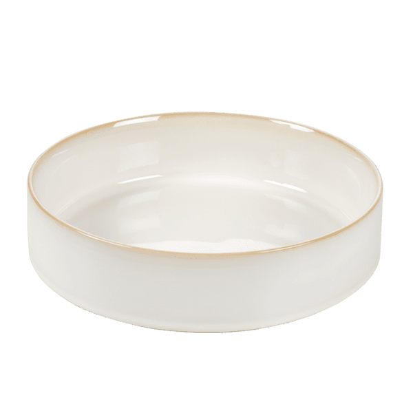 MINERAL MARBLE Bowl 200 CL white - set of 2 , H 6,5 cm - Ø 26,5 cm