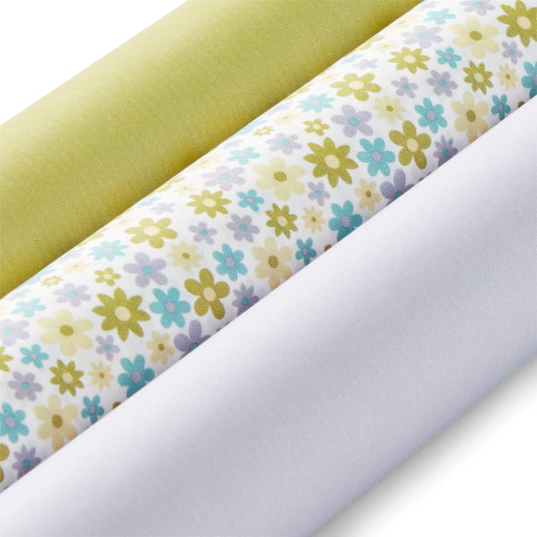 BLOOM Wrapping paper 3 designs in various colours, W 70 x L 200 cm