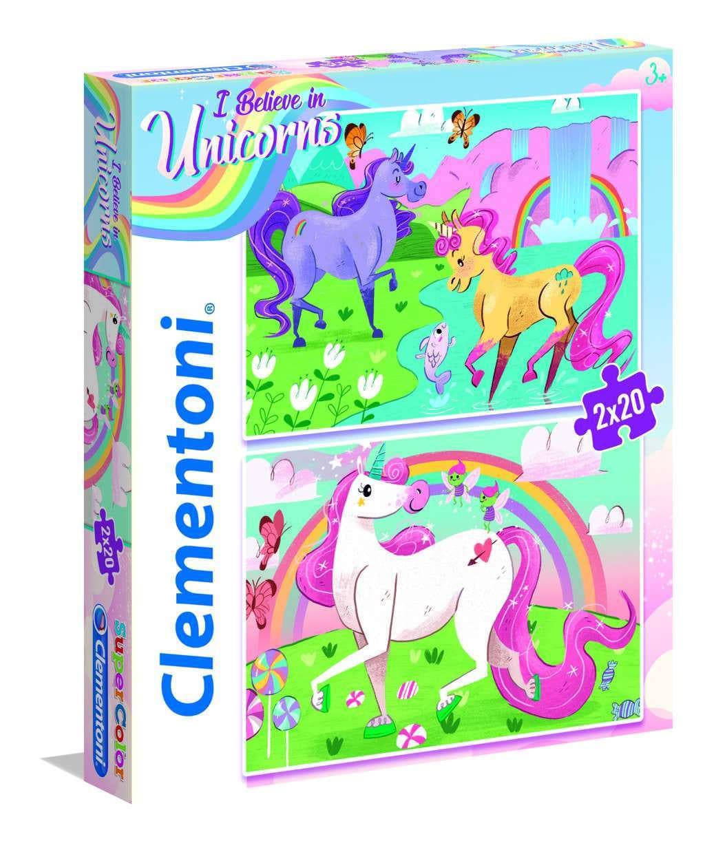 2 20 Piece Puzzles - Shining Unicorns