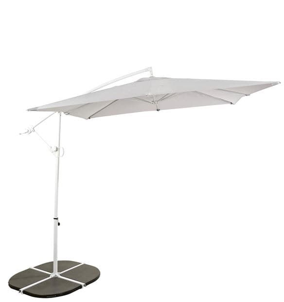 Casa FIJI Light gray suspended umbrella without base, H 250 x W 250 cm