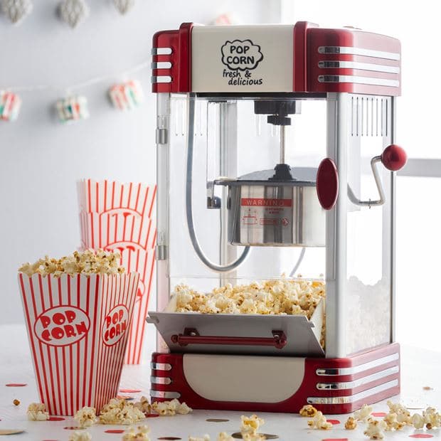 RETRO FUN Popcorn Maker XL red H 45 x W 28 x D 24 cm - best price from Maltashopper.com CS633780