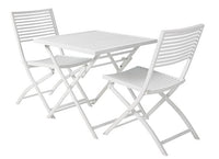 JESSE Folding chair white, beige H 84 x W 45 x D 61 cm - best price from Maltashopper.com CS667331