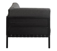 JUMBO Black corner armchair H 61 x W 87 x D 87 cm - best price from Maltashopper.com CS629419