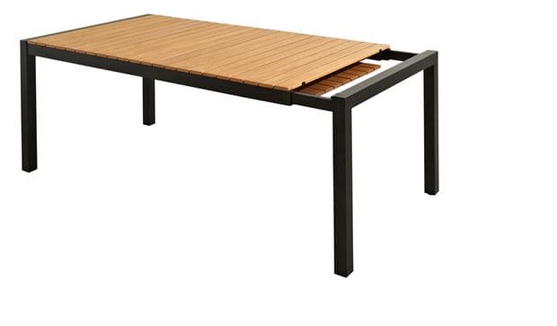 Casa MATILDA Extendable black table H 75 x W 189 x D 100 cm