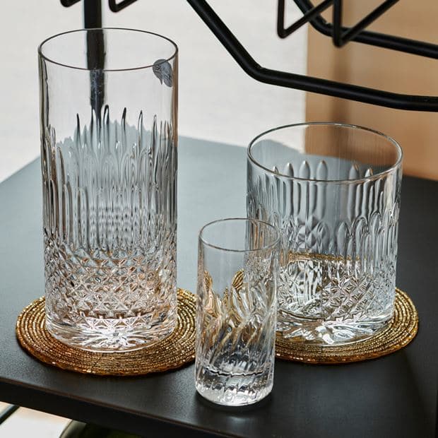 MIXOLOGY Transparent glass, Diamante Double Old Fashioned, H 9,6 cm - Ø 8,4 cm - best price from Maltashopper.com CS646583