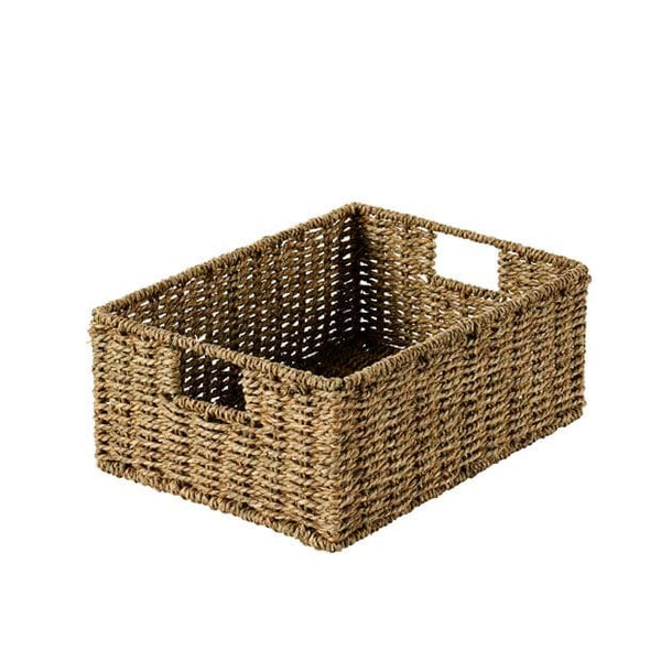 SEAGRASS Natural drawer basket H 13 x W 34 x D 25 cm