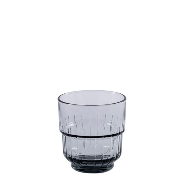 LINQ Gray glass H 8.7 cm - Ø 8.2 cm - best price from Maltashopper.com CS660170