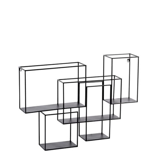 MULTO Black hanging shelf H 59 x W 86.5 x D 14 cm - best price from Maltashopper.com CS650174