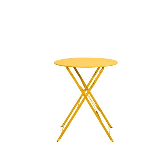 IMPERIAL Yellow bistro table H 71 cm - Ø 60 cm
