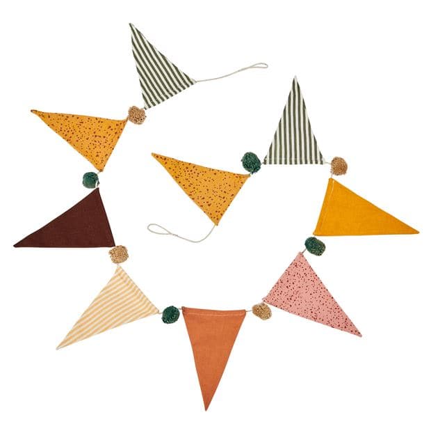 Casa FESTI Festoon of multicolored flags, L 160 cm