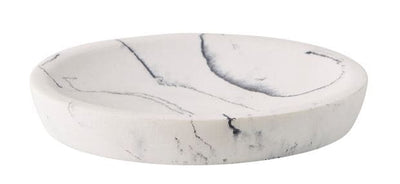 LUNA Soap dish with marble effect H 2 x W 12.5 x D 9 cm - best price from Maltashopper.com CS668458