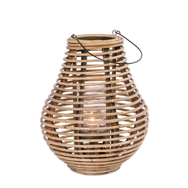 RATTAN Natural lantern H 38 cm - Ø 33 cm