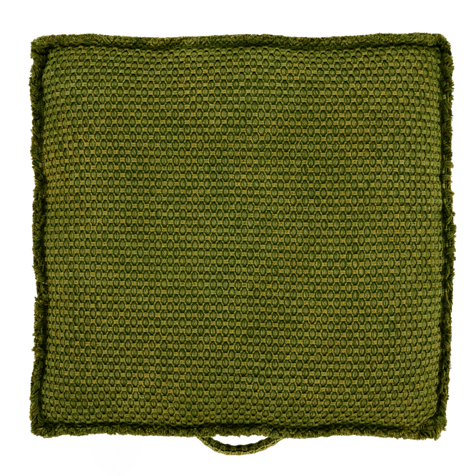 CESAR Olive green mattress cushion H 8 x W 50 x L 50 cm
