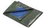 PROTECTIVE TARPAULIN WITH EYELETS 4 X 4 M 90 G/M2 - best price from Maltashopper.com BR500007078