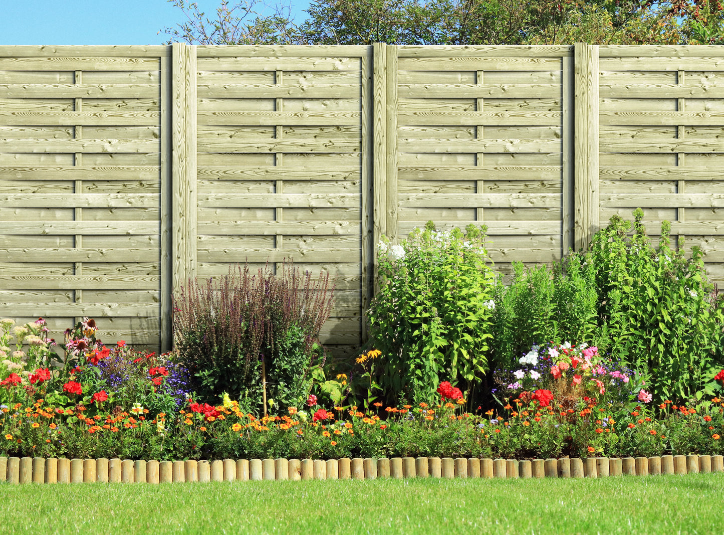 90X180 CM WOODEN FENCE IN AUTOCLAVE-TREATED PINE WOOD