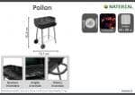 POLLON - Charcoal barbecue - best price from Maltashopper.com BR500009616