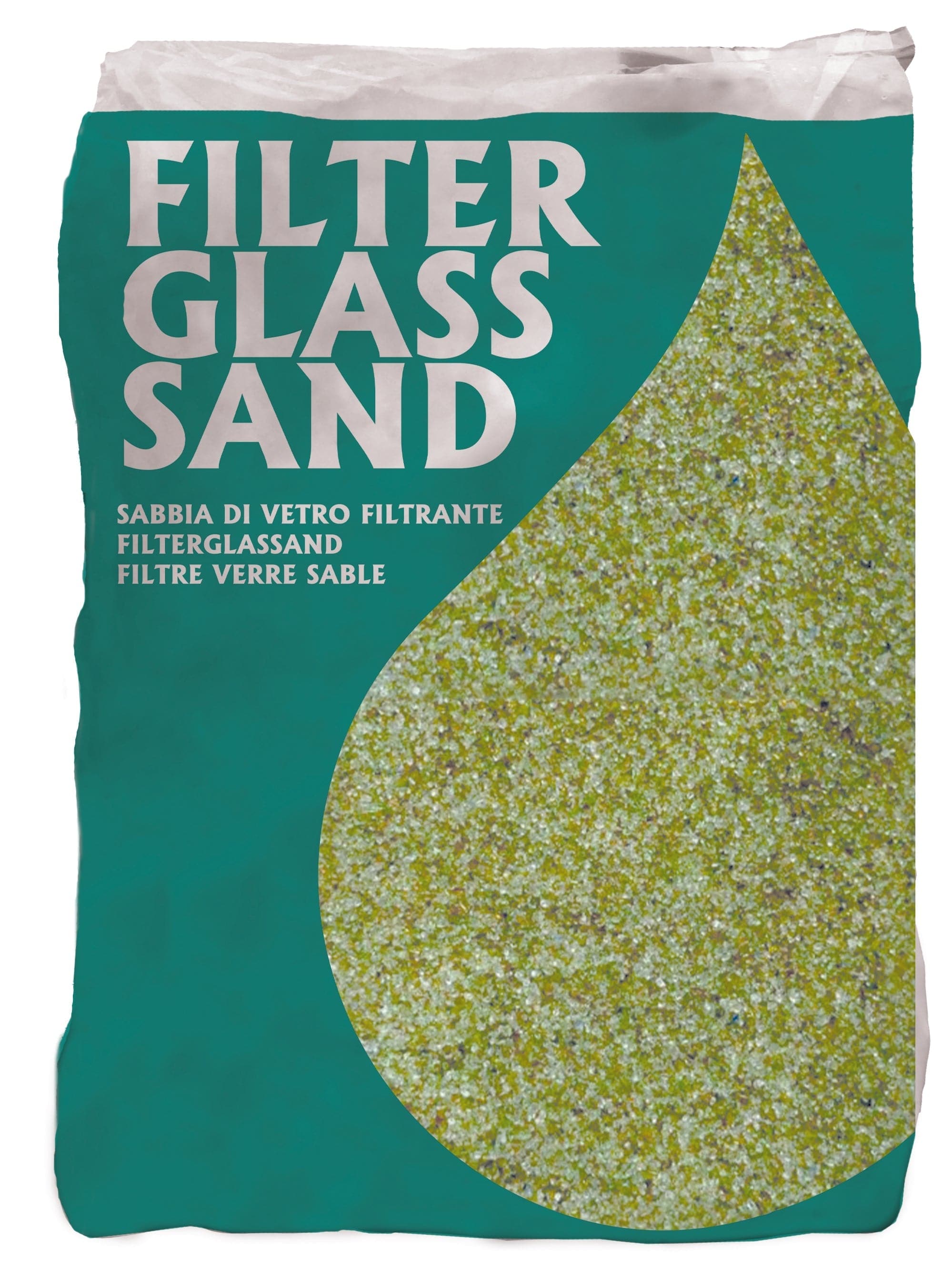 Bricocenter FINE GLASS SAND FOR FILTRATION 20 KG BAG 0.5 - 1.25 MM