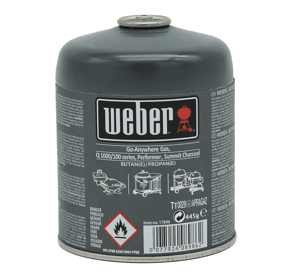 WEBER GAS CARTRIDGE 445GR