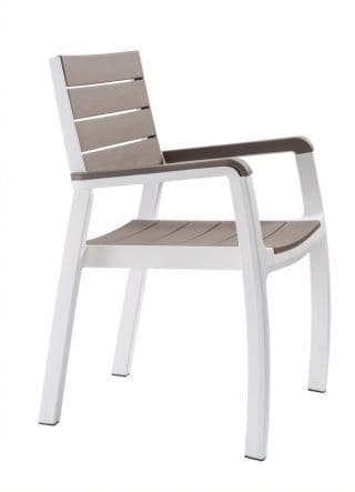 HARMONY CHAIR WITH ARMREST 59x60x86 CAPUCCINO - best price from Maltashopper.com BR500012125