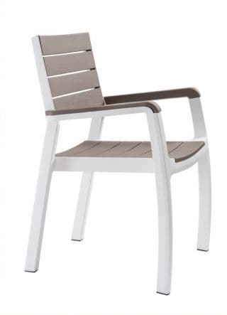 HARMONY CHAIR WITH ARMREST 59x60x86 CAPUCCINO