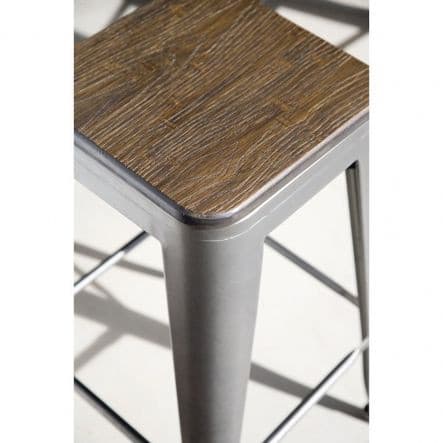 Bar stool 76X46.5X46.6 steel bamboo