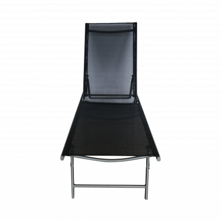 Bricocenter MALLORCA STEEL TEXTILENE LOUNGER BLACK