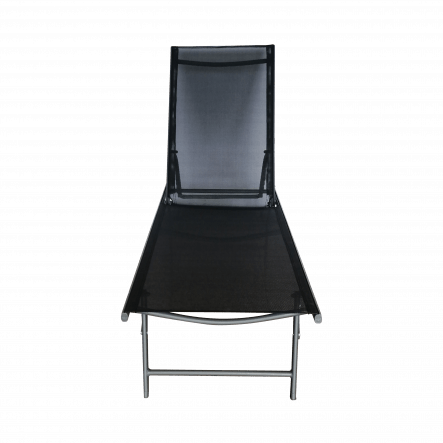 MALLORCA STEEL TEXTILENE LOUNGER BLACK