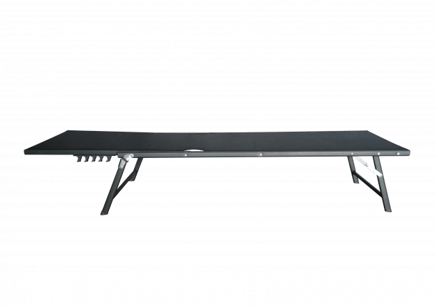 Bricocenter MALLORCA STEEL TEXTILENE LOUNGER BLACK