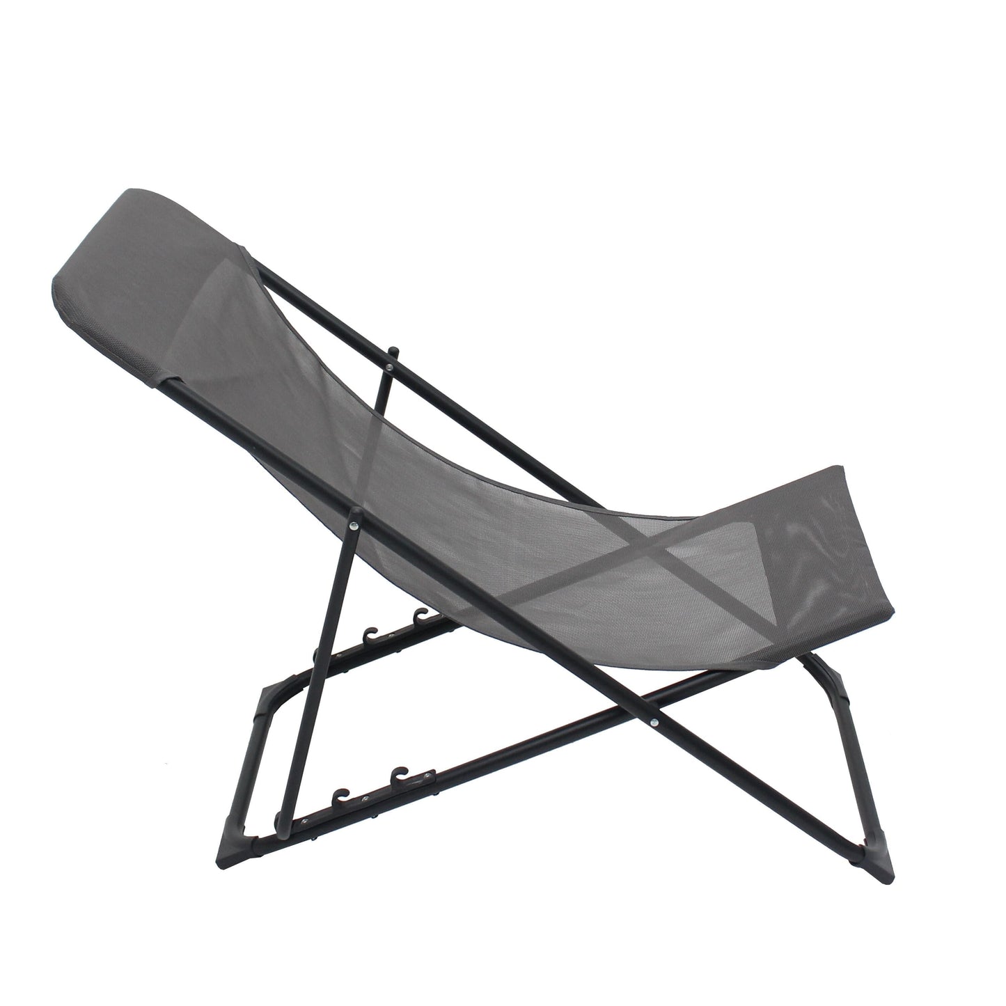 BIGANOS FOLDING RELAX LOUNGER STEEL TEXTILENE ANTHRACITE