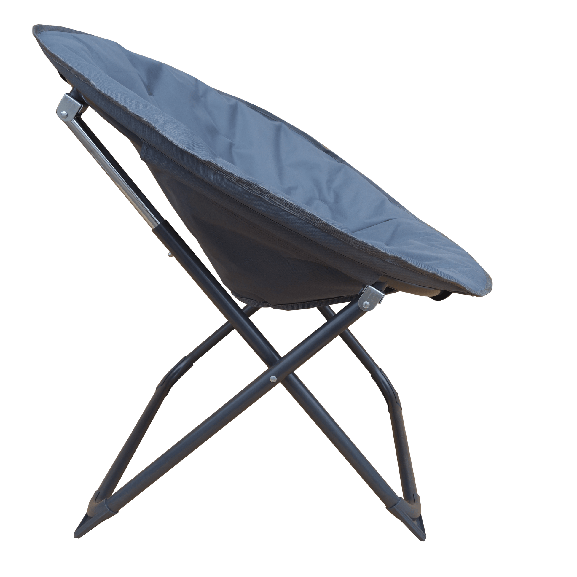 Bricocenter MOON STEEL POLYESTER FOLDING CHAIR ANTHRACITE