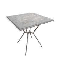 Table in mosaic and iron 70X70cm - best price from Maltashopper.com BR500012924