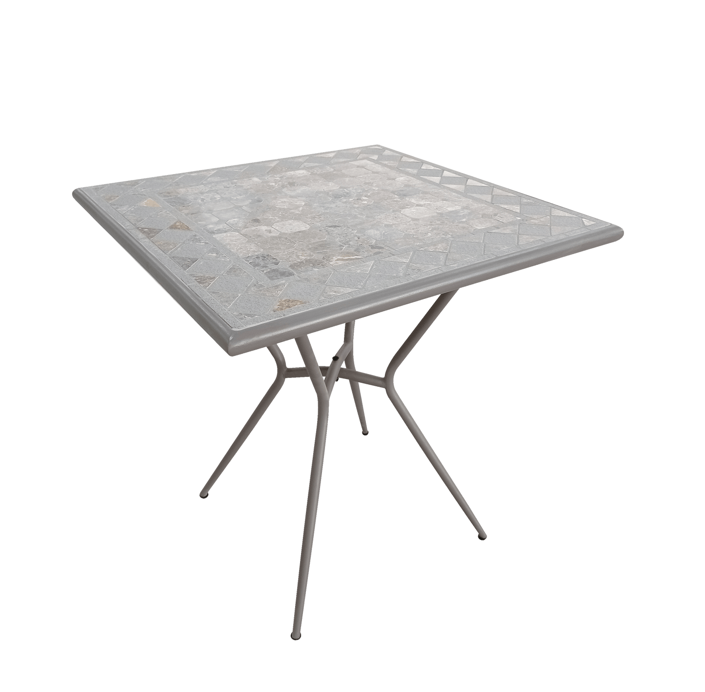 Bricocenter Table in mosaic and iron 70X70cm