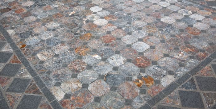 Bricocenter MAURO Table mosaic and iron 160X90cm
