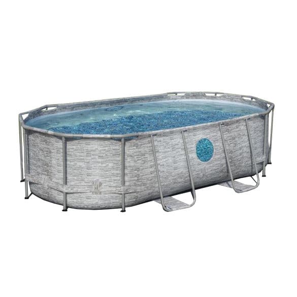 Pool 4.88mX3.05mX107 cm with bestway sand filter - Premium Above Ground Pools from Bricocenter - Just €951.99! Shop now at Maltashopper.com