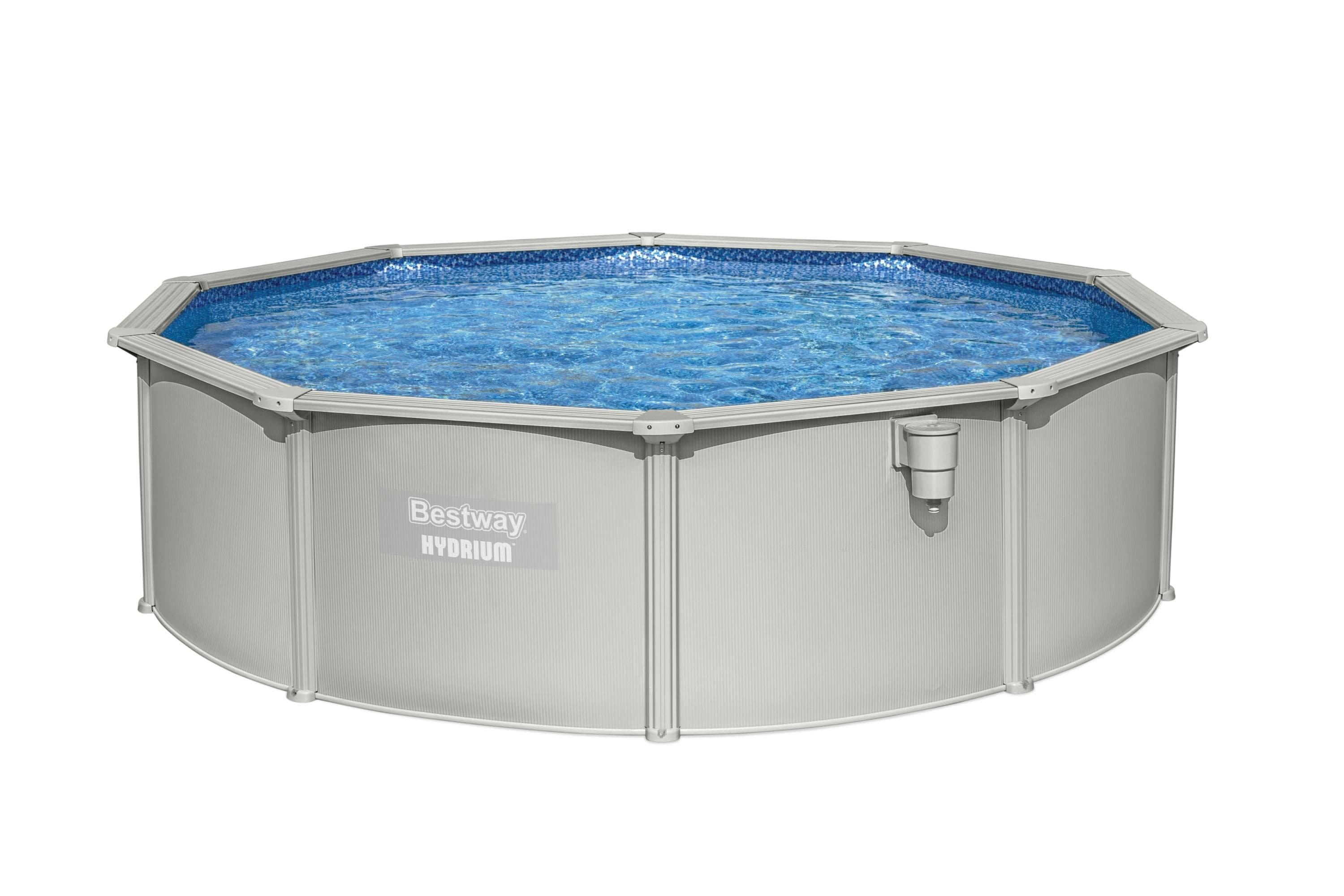 OVAL HYDRIUM POOL 4,60X1,20m With sand filter, cover and base mat - Premium Above Ground Pools from Bricocenter - Just €1565.99! Shop now at Maltashopper.com