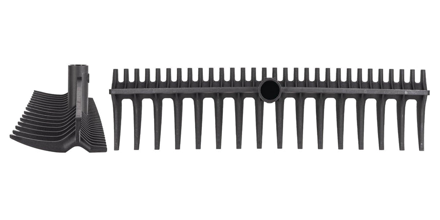 Bricocenter DOUBLE FUNCTION RAKE 16 TEETH NYLON AND FIBREGLASS ALUMINIUM HANDLE CM 150
