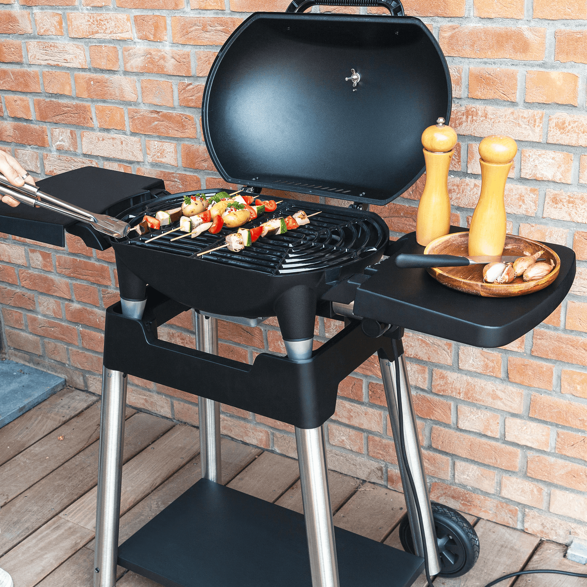 Bricocenter NATERIAL HYPERION 2200W ELECTRIC BBQ WITH TROLLEY