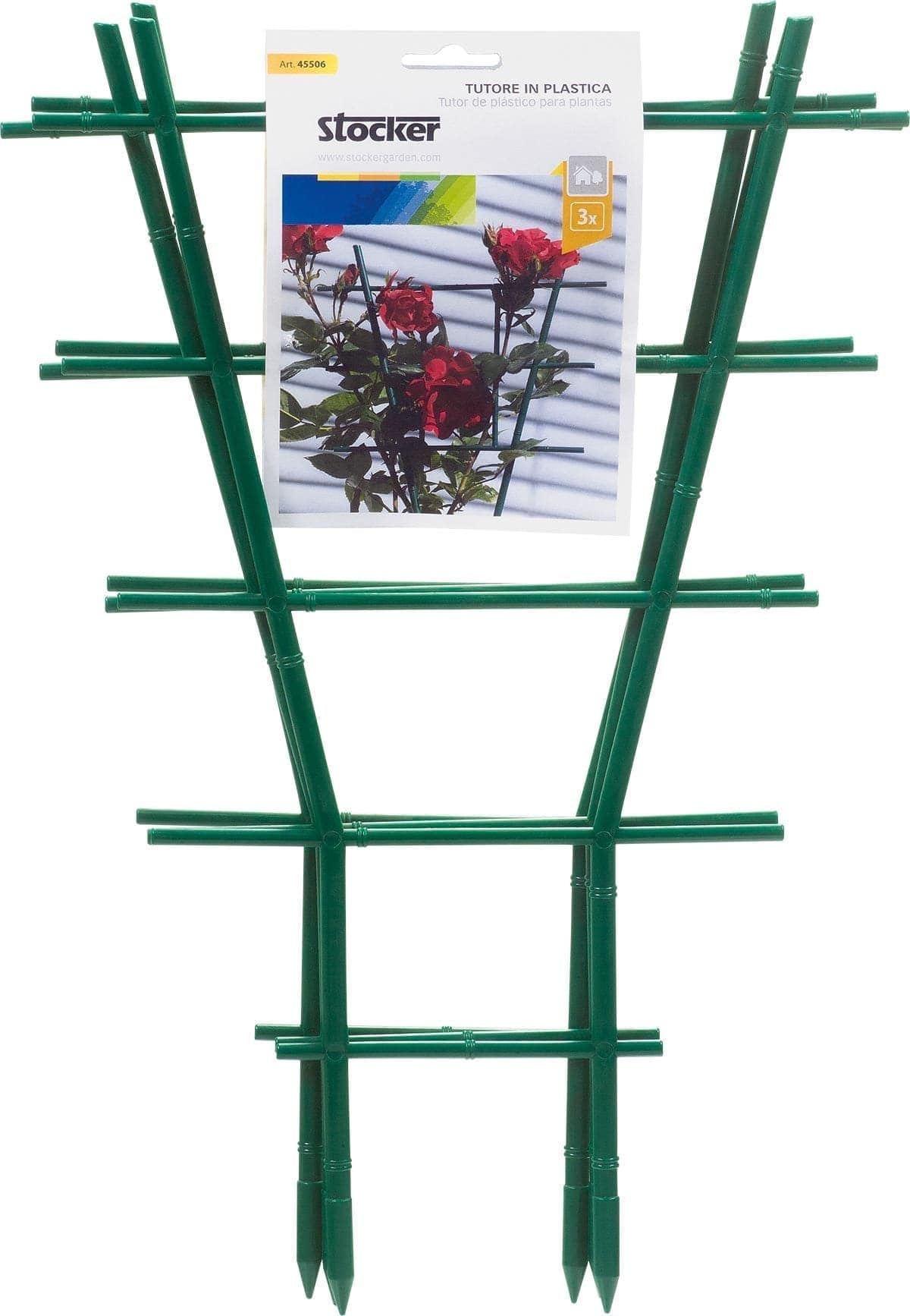Bricocenter 3 PCS GREEN PLASTIC LADDER SUPPORT