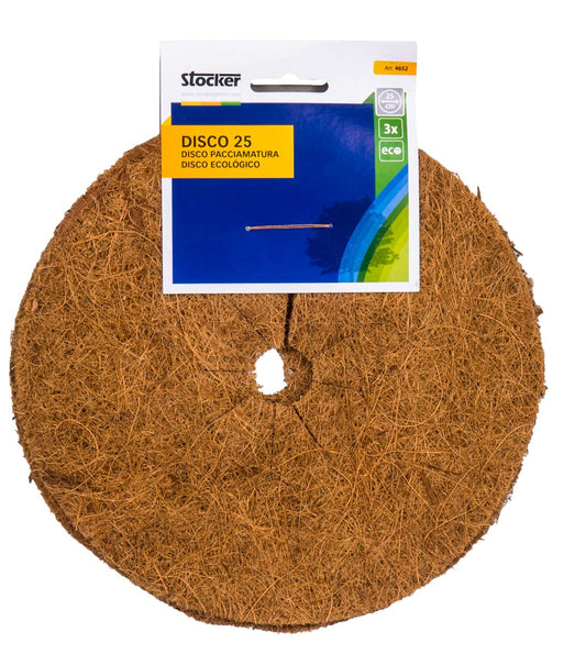 Bricocenter SET 3 PCS COCONUT FIBRE MULCHING DISC D.25CM