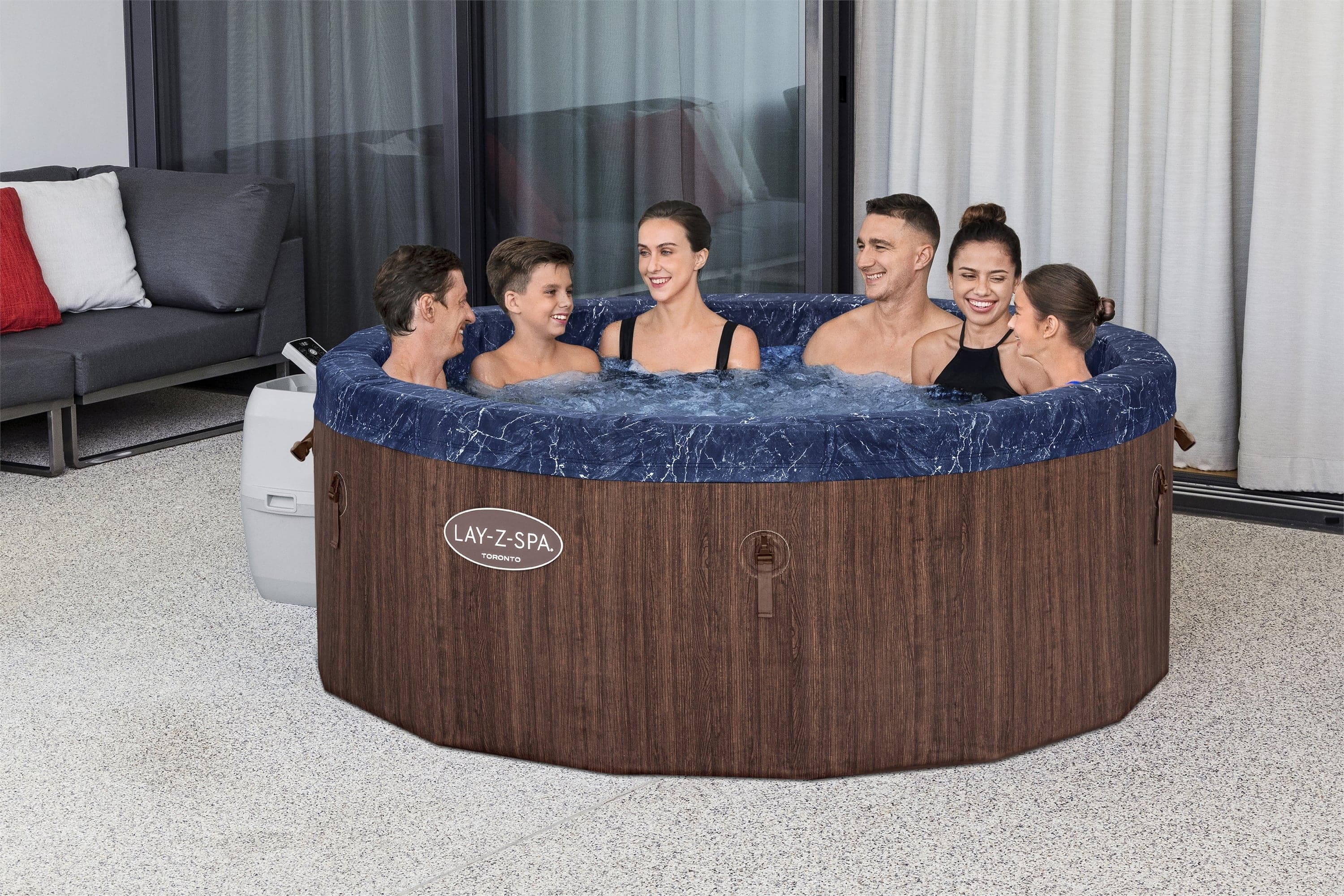 LAY-Z-SPA POOL TORONTO 190X70 AIR JET CAPACITY 1300LT - Premium Above Ground Pools from Bricocenter - Just €1304.99! Shop now at Maltashopper.com