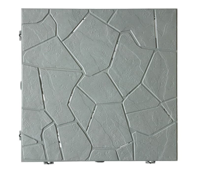 Bricocenter SNAPTILE GARDEN TILE 38X38X2.5 LIGHT GREY