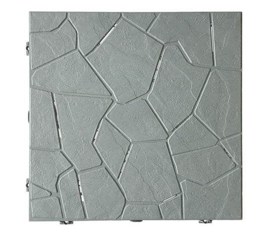 Bricocenter SNAPTILE GARDEN TILE 38X38X2.5 LIGHT GREY