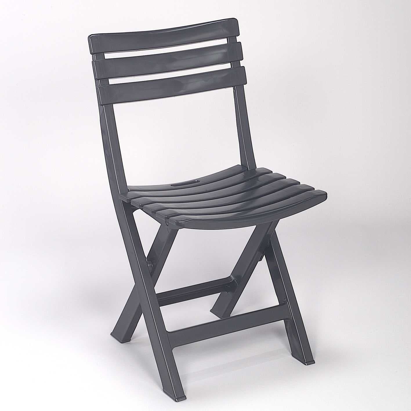 BIRKI ANTHRACITE FOLDING CHAIR