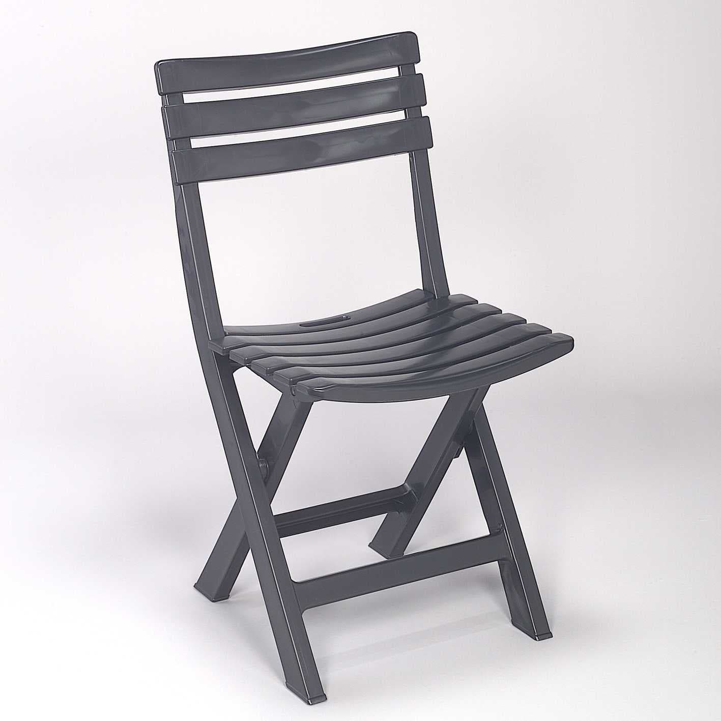 Bricocenter BIRKI ANTHRACITE FOLDING CHAIR