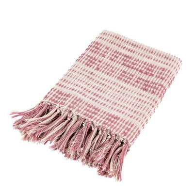 DESMOND Plaid purple, beige W 130 x L 170 cm