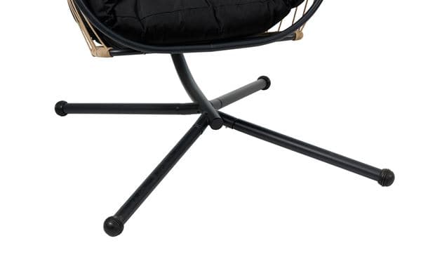 BAZAI Hanging chair with black support stand H 190 x W 110 x D 96 cm - Premium Hanging chairs from Casa - Just €418.99! Shop now at Maltashopper.com