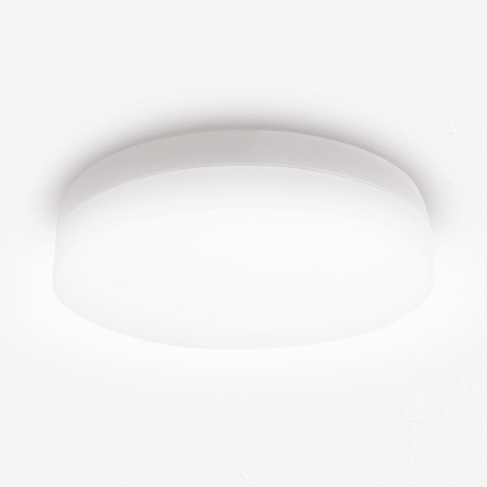 Bricocenter GEMINI METAL CEILING LIGHT WHITE D30 24W TWILIGHT WITH MOTION SENSOR